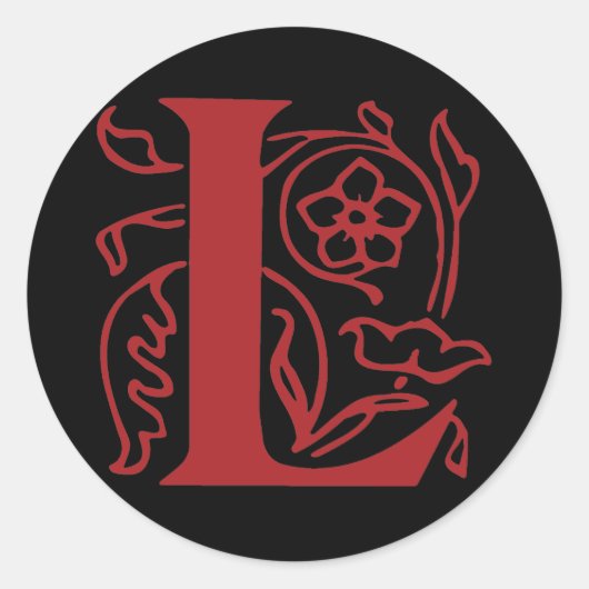 文字ファンシーL ラウンドシール (正面)