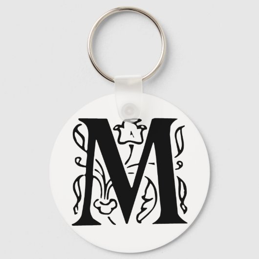 文字ファンシーM キーホルダー (正面)