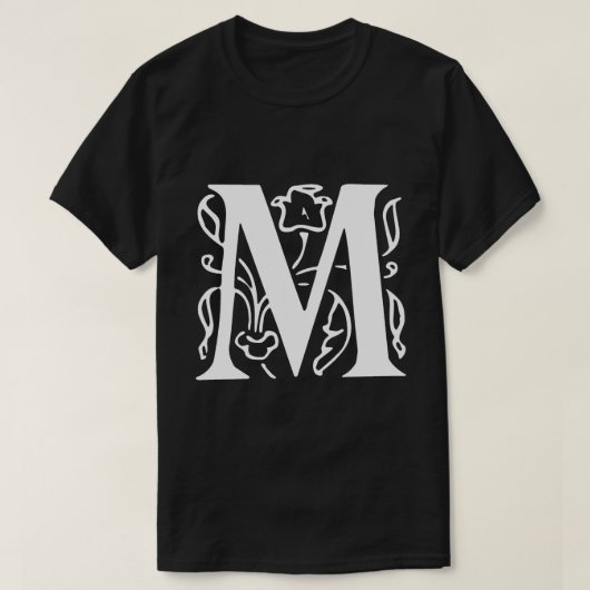 文字ファンシーM Tシャツ (デザイン正面)