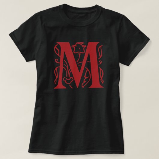 文字ファンシーM Tシャツ (デザイン正面)