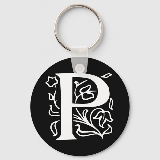 文字ファンシーP キーホルダー (正面)