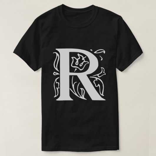 文字ファンシーR Tシャツ (デザイン正面)