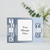 文字フレームとのサンキューカード サンキューカード (スタンド正面)