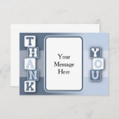 文字フレームとのサンキューカード サンキューカード (正面/裏面)