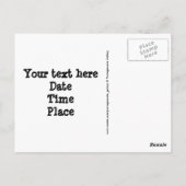 文字フレーム ポストカード (裏面)