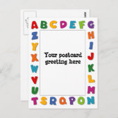 文字フレーム ポストカード (正面/裏面)