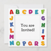 文字フレーム 招待状 (正面)