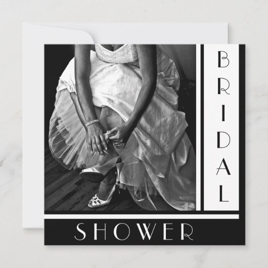 文字ブライダルシャワー招待状 招待状 (正面)