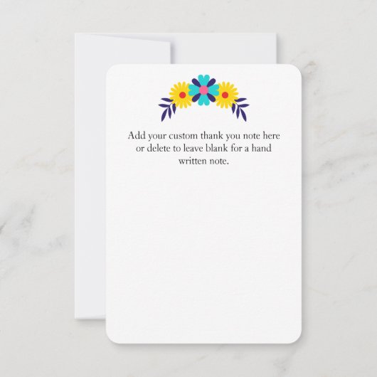 文字ブライトカスタムフローラシュガースカルガール サンキューカード (裏面)