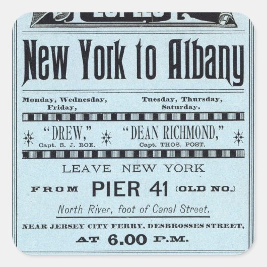 文字ページのピープルライン スクエアシール (正面)