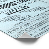 文字ページのピープルライン ポスター (角)