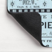 文字ページの人の行 マウスパッド (コーナー)