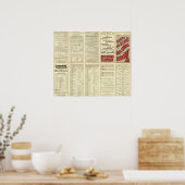 文字ページアトランティックコーストライン ポスター (キッチン)