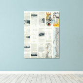 文字ページイエローストーン国立公園2 キャンバスプリント (インサイチュ (ウッドフロア))