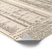 文字ページシカゴとノースウエスタンライン ポスター (角)