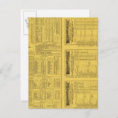 文字ページミシガンセントラル鉄道 ポストカード (正面/裏面)