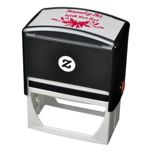 文字ホリーパーソナライズされたとベリークリスマス セルフインキングスタンプ (商品)