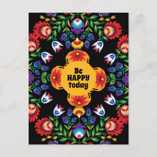 文字ポーラン素晴らしドフォークワイシナンキ ポストカード (正面)