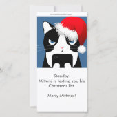 文字ミッテンス・クリスマス・フォトカード シーズンカード (正面)