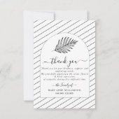 文字ミニマル葬儀サンキューカード サンキューカード (正面)