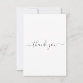 文字ミニマル葬儀サンキューカード サンキューカード (裏面)