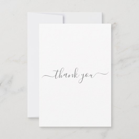 文字ミニマル葬儀サンキューカード サンキューカード (裏面)