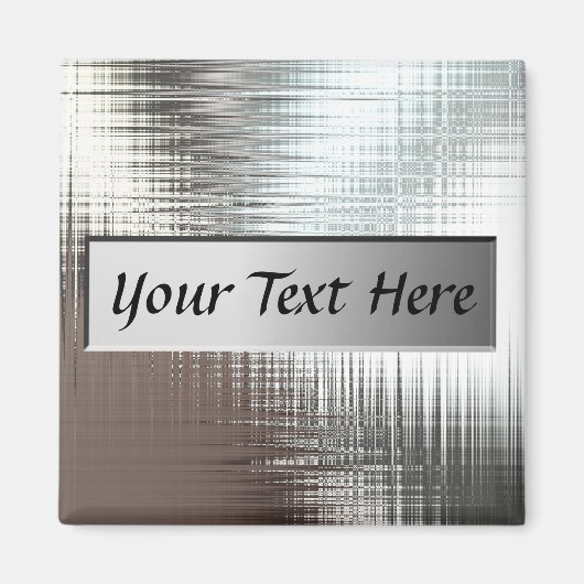 文字メタルプレートマグネットの追加 マグネット (正面)