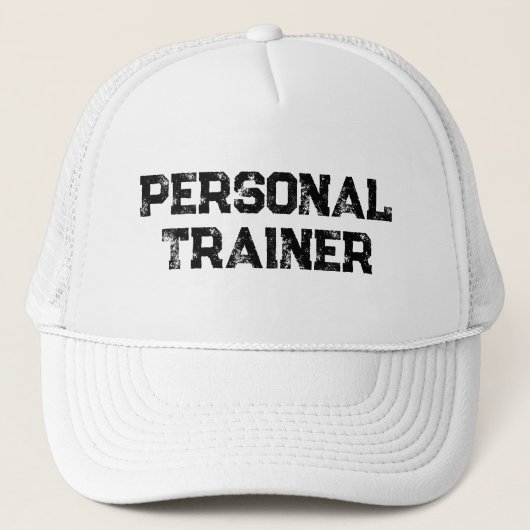 文字メン動揺してズパーソナルトレーナー野球 キャップ (正面)