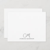 文字モノグラム文モダン具 ノートカード (正面/裏面)