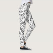 文字レギンスラブ数々のランゲージ – お使いのカラー レギンス (右)