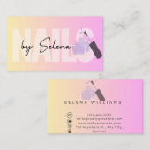 文字ロゴネイルサロン名刺 名刺 (正面/裏面)