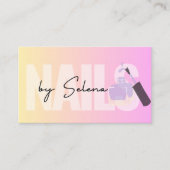 文字ロゴネイルサロン名刺 名刺 (正面)