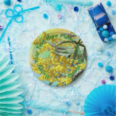 文字ワトルとガムの追加葉オージースモール7" ペーパープレート (パーティー)