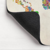 文字世界地図 マウスパッド (コーナー)