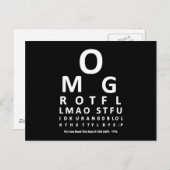 文字中毒性眼球図 ポストカード (正面/裏面)