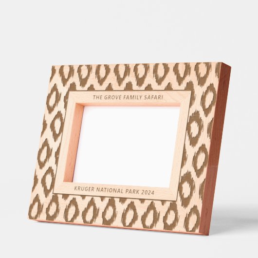 文字付きオーギーカスタム模様 レーザー彫刻フレーム (左)