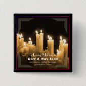 文字付きキャンドルボタンのメモリ内 – HAMbyWG 缶バッジ (正面)