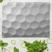 文字付きゴルフボパーソナライズされたール キッチンタオル (折り畳み)