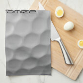 文字付きゴルフボパーソナライズされたール キッチンタオル (四つ折り)