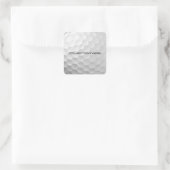 文字付きゴルフボパーソナライズされたール スクエアシール (バッグ)