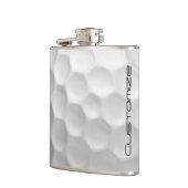 文字付きゴルフボパーソナライズされたール フラスク (左)