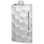 文字付きゴルフボパーソナライズされたール フラスク (左)