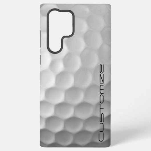 文字付きゴルフボパーソナライズされたール SAMSUNG GALAXYケース (裏面)