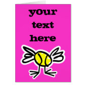 文字付きテニスカーパーソナライズされたド (正面)