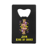 文字付き👑ディンクのキング – pickleball クレジットカード栓抜き (裏面)