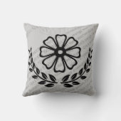 文字付きフローラ – ポリエステルピロー16" x 16" クッション (裏面)