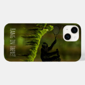 文字付き熱帯雨林のスロッステニス選手 Case-Mate iPhoneケース (裏面 (横))