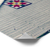 文字付き納戸キルト ポスター (角)