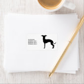 文字付き黒（または色）Iggyシルエット ラベル (インサイチュ)