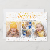 文字休日信じの一致魔法効果 シーズンカード (正面)